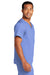 Wonderwink WW3160 Unisex WorkFlex Short Sleeve V-Neck Shirt w/ Pocket Ceil Blue Model Side