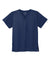 Wonderwink WW3160 Unisex WorkFlex Short Sleeve V-Neck Shirt w/ Pocket Navy Blue Flat Front