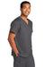Wonderwink WW3160 Unisex WorkFlex Short Sleeve V-Neck Shirt w/ Pocket Pewter Grey Model 3Q
