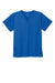 Wonderwink WW3160 Unisex WorkFlex Short Sleeve V-Neck Shirt w/ Pocket Royal Blue Flat Front