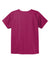 Wonderwink WW3160 Unisex WorkFlex Short Sleeve V-Neck Shirt w/ Pocket Wine Flat Back