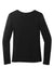 Wonderwink WW4029 Womens Long Sleeve Crewneck Layer T-Shirt Black Flat Back
