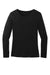 Wonderwink WW4029 Womens Long Sleeve Crewneck Layer T-Shirt Black Flat Front