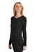 Wonderwink WW4029 Womens Long Sleeve Crewneck Layer T-Shirt Black Model 3Q