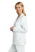 Wonderwink WW4072 Womens Consultation Lab Coat w/ Pockets White Model Side