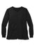 Wonderwink WW4088 Womens Premiere Flex Full Zip Scrub Jacket w/ Pockets Black Flat Front