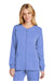 Wonderwink WW4088 Womens Premiere Flex Full Zip Scrub Jacket w/ Pockets Ceil Blue Model Front
