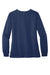 Wonderwink WW4088 Womens Premiere Flex Full Zip Scrub Jacket w/ Pockets Navy Blue Flat Back