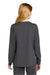 Wonderwink WW4088 Womens Premiere Flex Full Zip Scrub Jacket w/ Pockets Pewter Grey Model Back