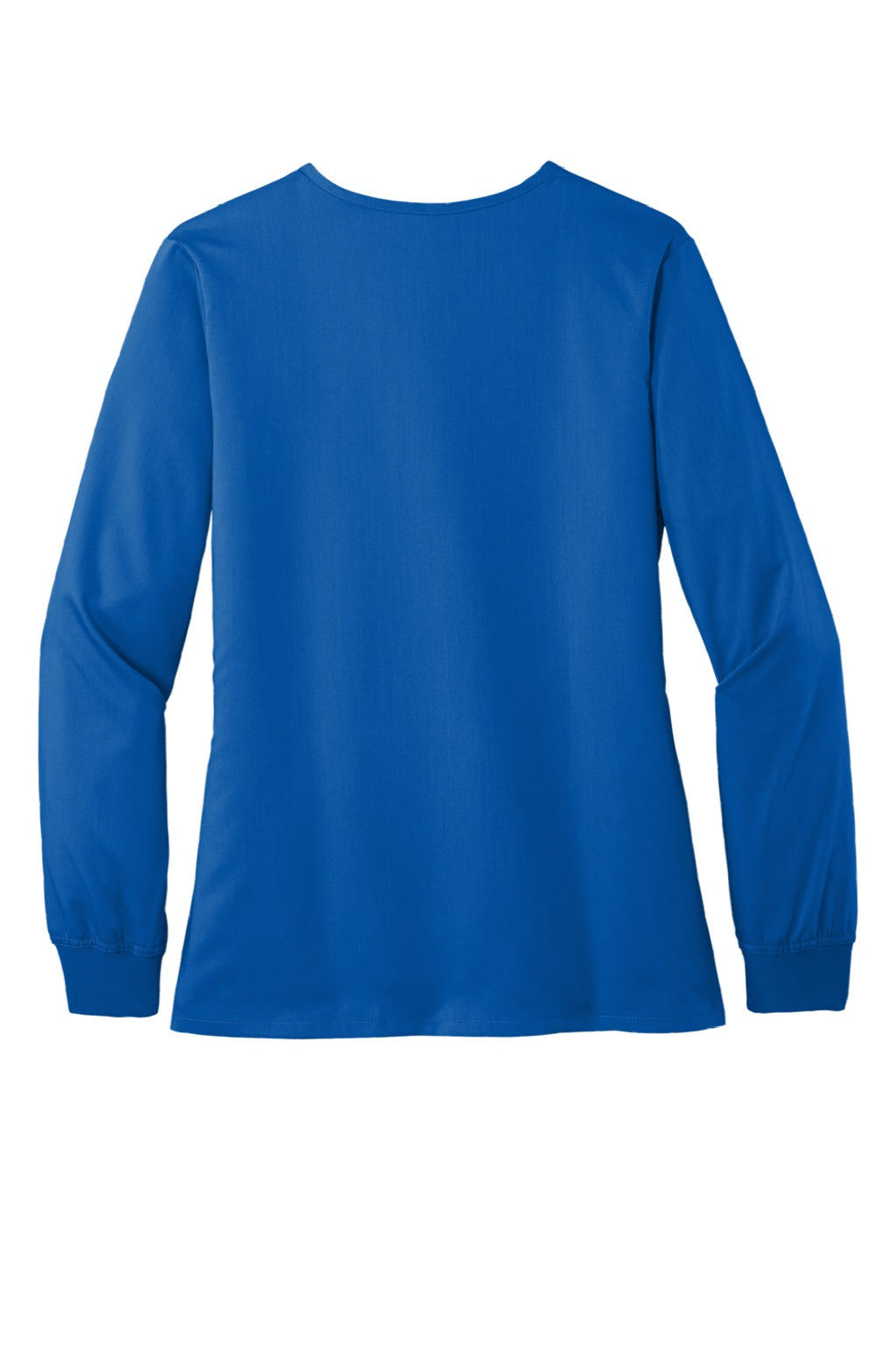 Wonderwink WW4088 Womens Premiere Flex Full Zip Scrub Jacket w/ Pockets Royal Blue Flat Back