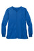 Wonderwink WW4088 Womens Premiere Flex Full Zip Scrub Jacket w/ Pockets Royal Blue Flat Front
