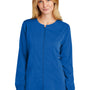 Wonderwink Womens Premiere Flex Full Zip Scrub Jacket w/ Pockets - Royal Blue