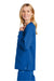 Wonderwink WW4088 Womens Premiere Flex Full Zip Scrub Jacket w/ Pockets Royal Blue Model Side