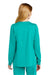 Wonderwink WW4088 Womens Premiere Flex Full Zip Scrub Jacket w/ Pockets Teal Blue Model Back