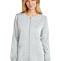 Wonderwink Womens Premiere Flex Full Zip Scrub Jacket w/ Pockets - White