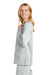 Wonderwink WW4088 Womens Premiere Flex Full Zip Scrub Jacket w/ Pockets White Model Side