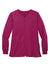 Wonderwink WW4088 Womens Premiere Flex Full Zip Scrub Jacket w/ Pockets Wine Flat Front