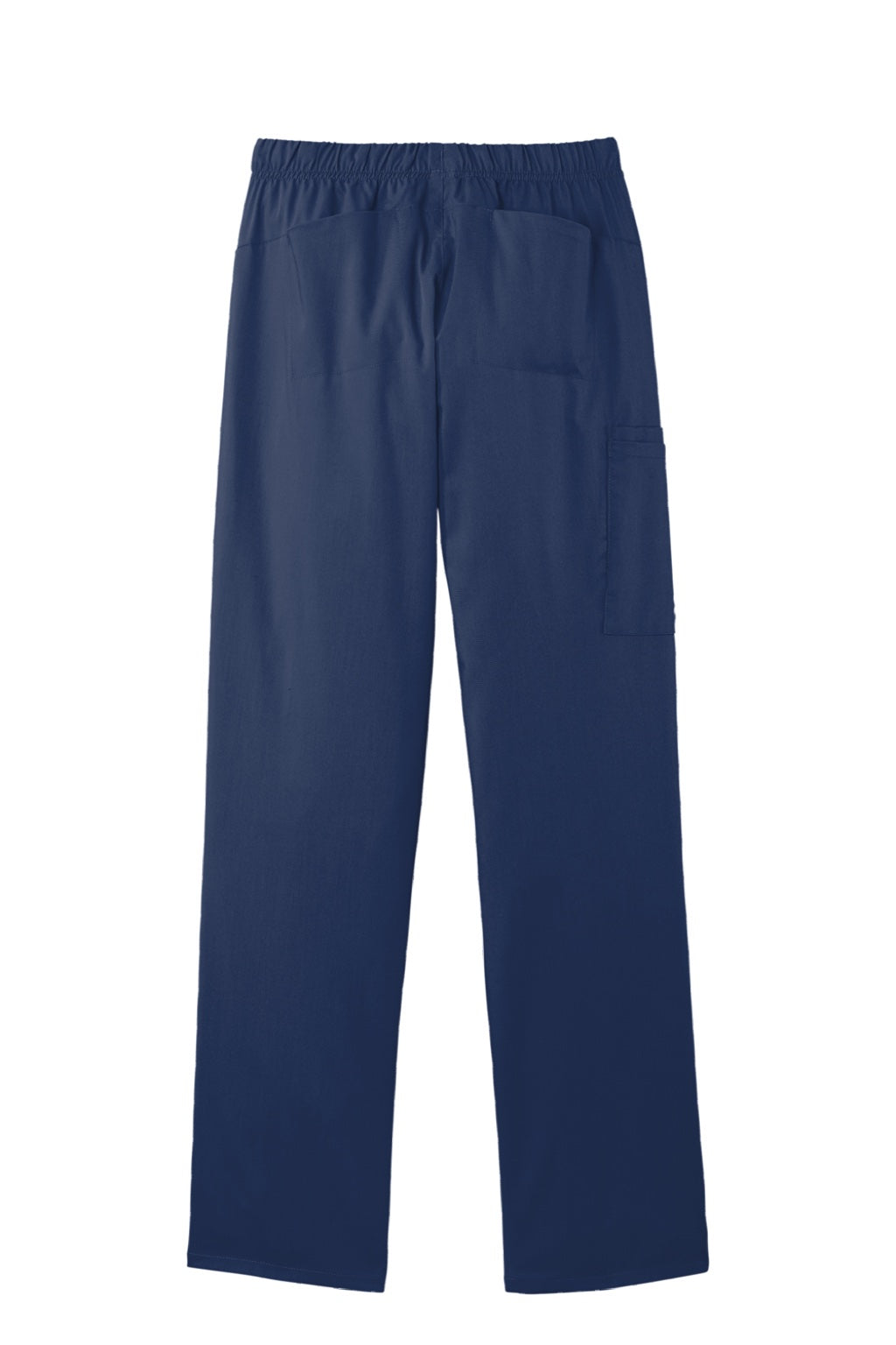 Wonderwink WW4158 Womens Premiere Flex Cargo Pants w/ Pockets Navy Blue Flat Back
