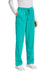 Wonderwink WW4158 Womens Premiere Flex Cargo Pants w/ Pockets Teal Blue Model 3Q
