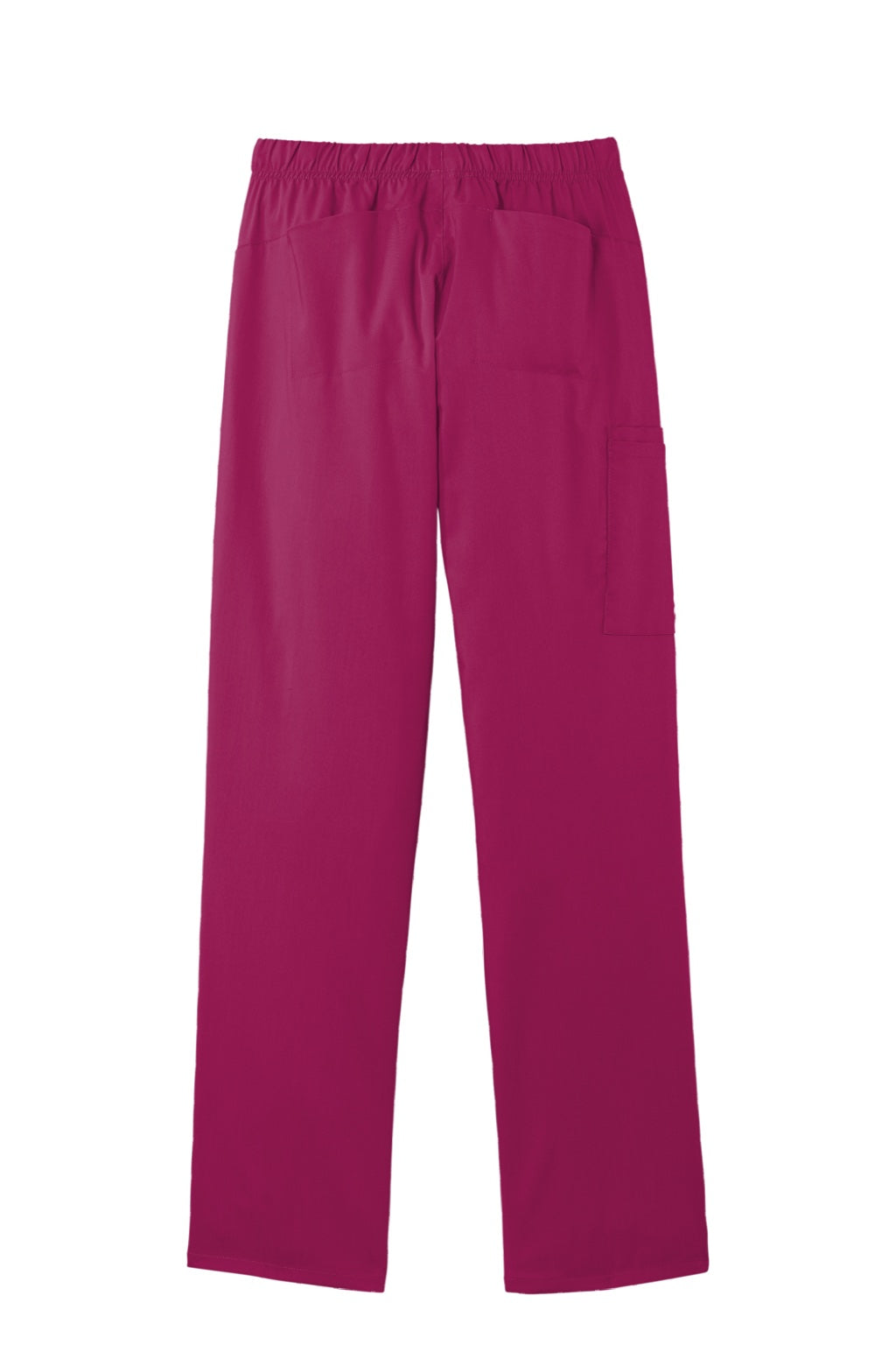 Wonderwink WW4158 Womens Premiere Flex Cargo Pants w/ Pockets Wine Flat Back