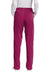 Wonderwink WW4158 Womens Premiere Flex Cargo Pants w/ Pockets Wine Model Back