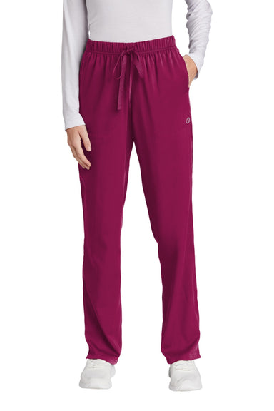 Wonderwink WW4158 Womens Premiere Flex Cargo Pants w/ Pockets Wine Model Front