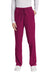 Wonderwink WW4158 Womens Premiere Flex Cargo Pants w/ Pockets Wine Model Front