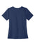 Wonderwink WW4168 Womens Premiere Flex Short Sleeve V-Neck Shirt w/ Pockets Navy Blue Flat Back