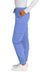 Wonderwink WW4258 Womens Premiere Flex Jogger Pants w/ Pockets Ceil Blue Model Side