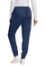 Wonderwink WW4258 Womens Premiere Flex Jogger Pants w/ Pockets Navy Blue Model Back