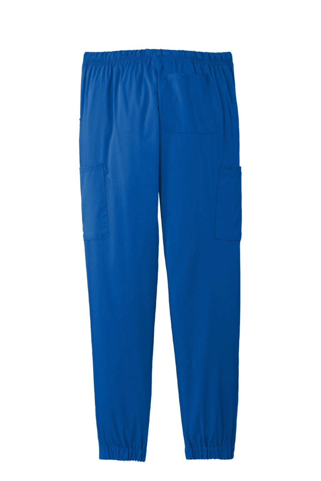 Wonderwink WW4258 Womens Premiere Flex Jogger Pants w/ Pockets Royal Blue Flat Back
