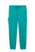Wonderwink WW4258 Womens Premiere Flex Jogger Pants w/ Pockets Teal Blue Flat Front