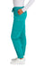 Wonderwink WW4258 Womens Premiere Flex Jogger Pants w/ Pockets Teal Blue Model Side