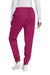 Wonderwink WW4258 Womens Premiere Flex Jogger Pants w/ Pockets Wine Model Back