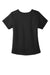 Wonderwink WW4268 Womens Premiere Flex Short Sleeve V-Neck Mock Wrap Shirt w/ Pockets Black Flat Back