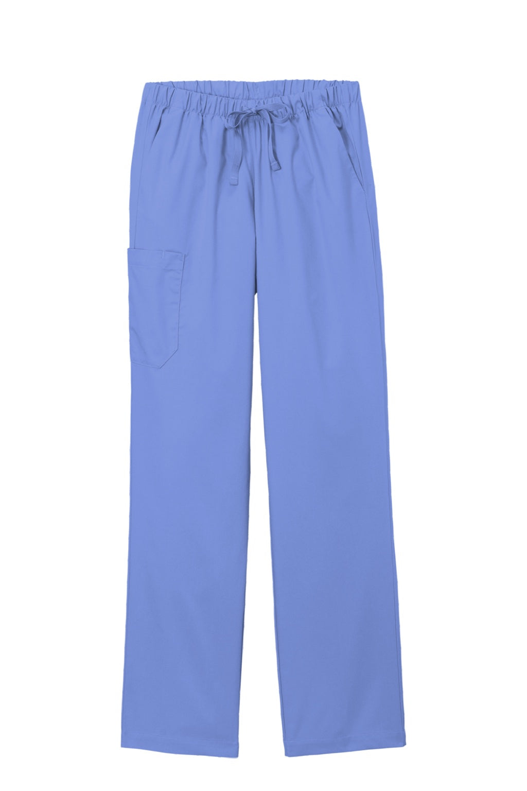 Wonderwink WW4550/WW4550P/WW4550T Womens WorkFlex Cargo Pants w/ Pockets Ceil Blue Flat Front