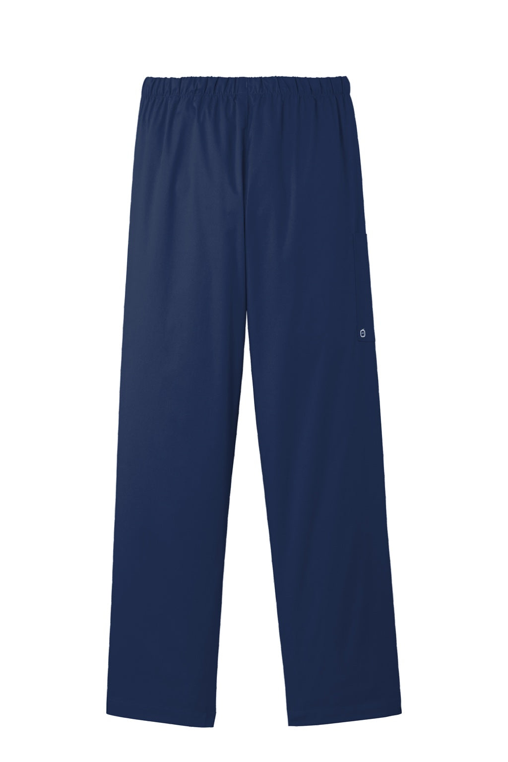 Wonderwink WW4550/WW4550P/WW4550T Womens WorkFlex Cargo Pants w/ Pockets Navy Blue Flat Back