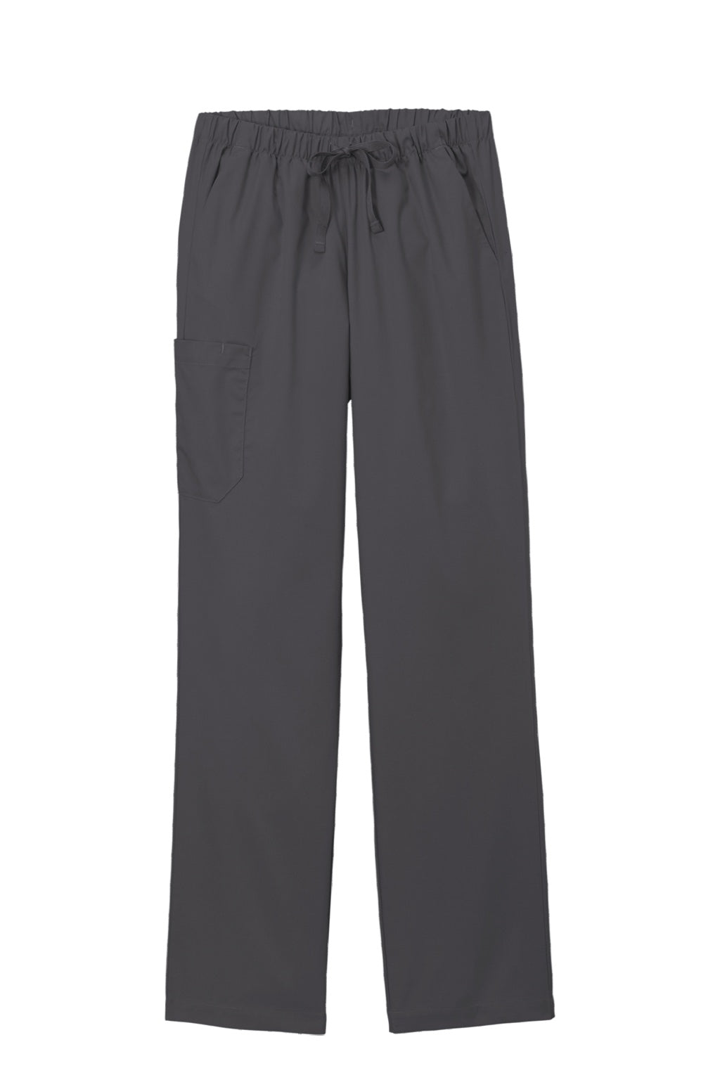Wonderwink WW4550/WW4550P/WW4550T Womens WorkFlex Cargo Pants w/ Pockets Pewter Grey Flat Front