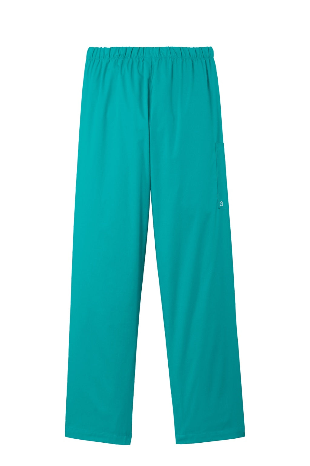Wonderwink WW4550/WW4550P/WW4550T Womens WorkFlex Cargo Pants w/ Pockets Teal Blue Flat Back