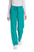 Wonderwink WW4550/WW4550P/WW4550T Womens WorkFlex Cargo Pants w/ Pockets Teal Blue Model Front