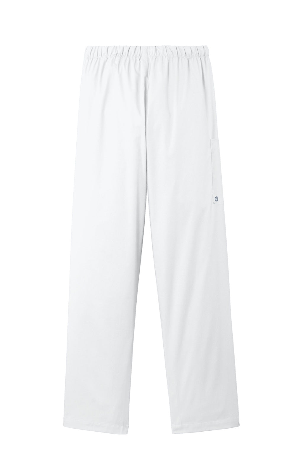 Wonderwink WW4550/WW4550P/WW4550T Womens WorkFlex Cargo Pants w/ Pockets White Flat Back
