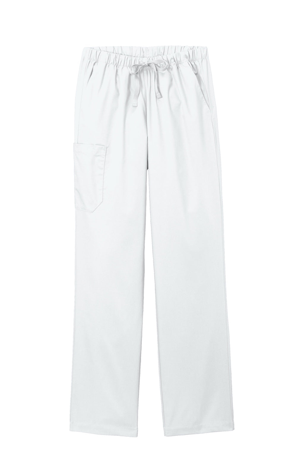 Wonderwink WW4550/WW4550P/WW4550T Womens WorkFlex Cargo Pants w/ Pockets White Flat Front