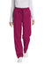 Wonderwink WW4550/WW4550P/WW4550T Womens WorkFlex Cargo Pants w/ Pockets Wine Model Front