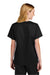 Wonderwink WW4560 Womens WorkFlex Short Sleeve V-Neck Shirt w/ Pockets Black Model Back