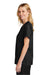 Wonderwink WW4560 Womens WorkFlex Short Sleeve V-Neck Shirt w/ Pockets Black Model Side