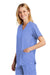 Wonderwink WW4560 Womens WorkFlex Short Sleeve V-Neck Shirt w/ Pockets Ceil Blue Model 3Q