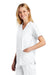 Wonderwink WW4560 Womens WorkFlex Short Sleeve V-Neck Shirt w/ Pockets White Model 3Q