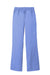 Wonderwink WW4750/WW4750P/WW4750T Womens WorkFlex Flare Leg Cargo Pants w/ Pockets Ceil Blue Flat Back