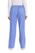 Wonderwink WW4750/WW4750P/WW4750T Womens WorkFlex Flare Leg Cargo Pants w/ Pockets Ceil Blue Model Back