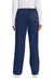 Wonderwink WW4750/WW4750P/WW4750T Womens WorkFlex Flare Leg Cargo Pants w/ Pockets Navy Blue Model Back